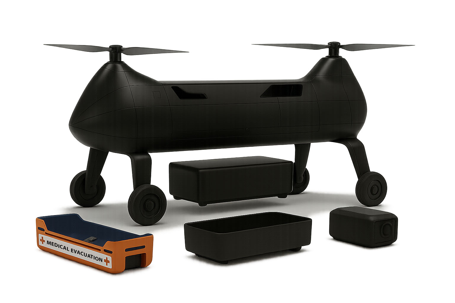 DaVinci Drones modular payload configuration with interchangeable mission bays.